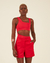 Short Cós Largo Vermelho na internet