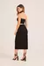 Saia Midi Crepe Preto - comprar online