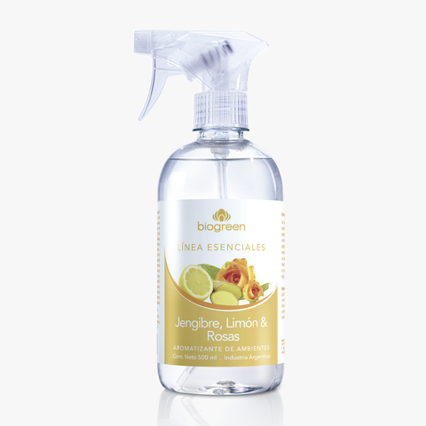 Aromatizante de Ambientes Esenciales Jengibre, Limón y Rosas 500 ml - comprar online