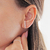 Brinco Ear Hook Fio Cravejado Cristal - comprar online