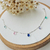 Conjunto Choker e Pulseira Gotas Pedras Coloridas