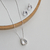 Colar Gota Transparente 19mm - Amenna Pratas