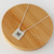 Colar Plaquinha Quadrada 45cm Personalizado - comprar online