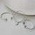 Imagem do Pulseira Berloque Maleável Promessas de Amor Coração Cadeado