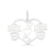 Colar Amor por Filhas Menina e Menina - comprar online