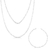 Conjunto Piastrine 3mm Corrente 60cm e Pulseira Masculina
