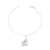 Conjunto Colar e Pulseira Coração Seja Forte e Corajosa na internet