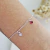 Pulseira Ponto de Luz Zircônias Coloridas - comprar online