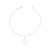 Pulseira Medalha Trevo de 4 Folhas Prata 925