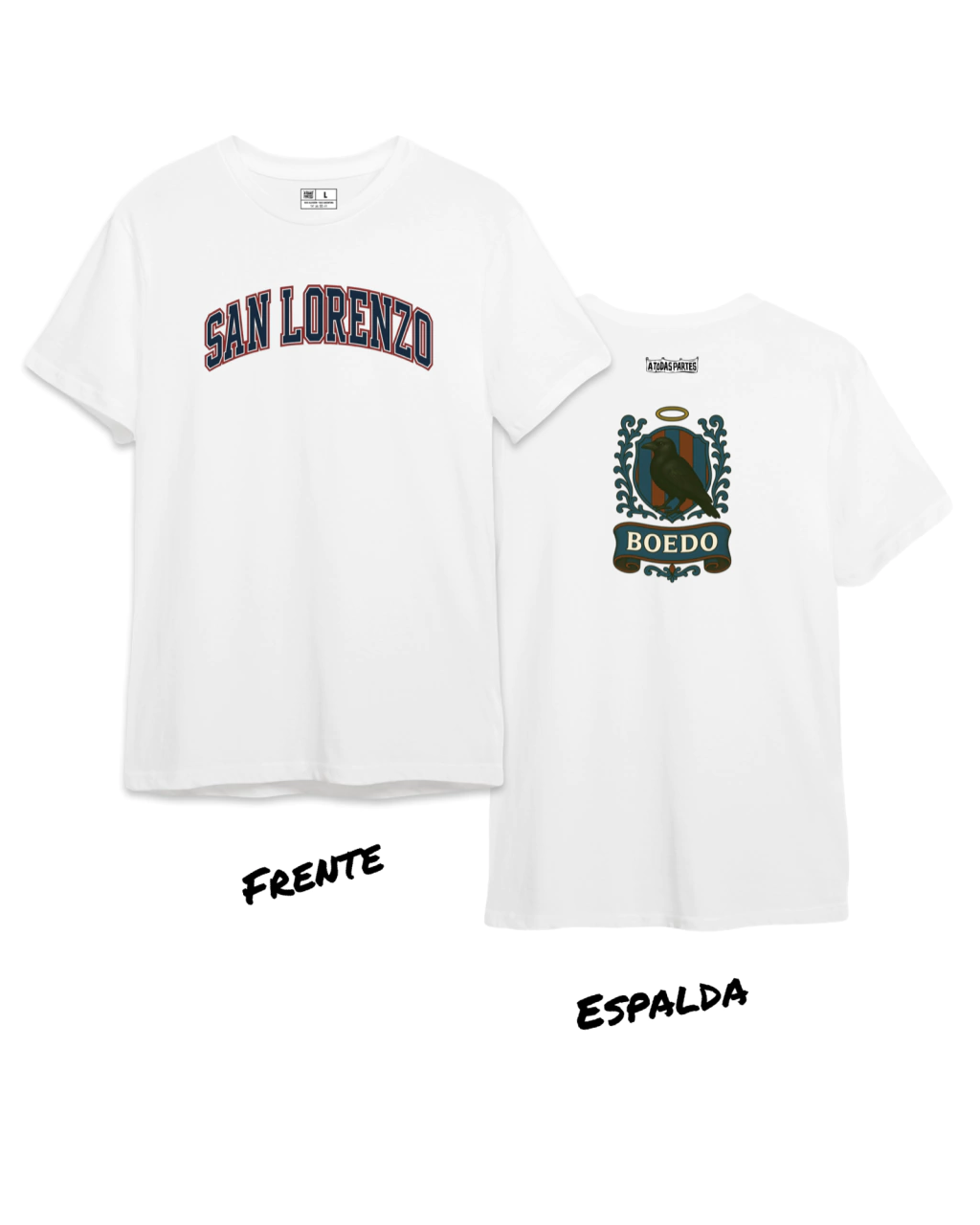 Remera de San Lorenzo línea College - Doble