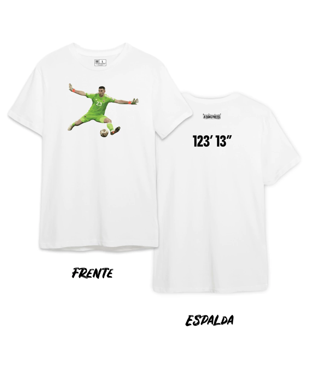 Remera del Dibu "La atajada épica"