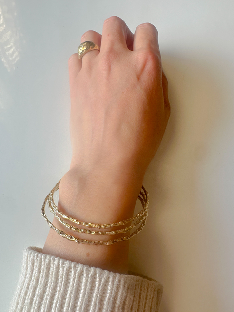 Pulsera esclava Caliza bronce S - comprar online