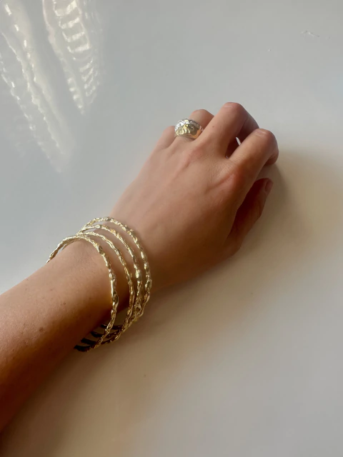 Pulsera esclava Caliza bronce L - comprar online