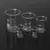 Kit Beaker De Vidrio 5, 10, 25, 50 Y 100 Ml Laboratorio