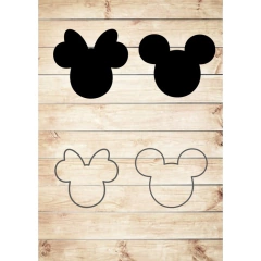 cortador silhueta mickey minnie Promoção