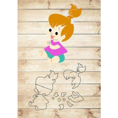 Cortador pedrita 8cm flintstones Promoção