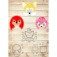 Kit Cortadores Amigos Sonic Promoção