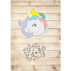 cortador unicornio rosto 5cm Promoção