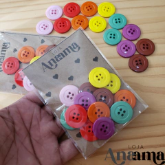 Botão Disco 9186/36 (7 cores) c/ 14 unid