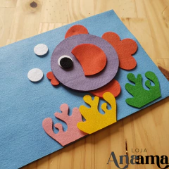 Moldes Cortados a Laser do Quiet Book do Peixinho