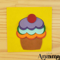 Imagem do Kit de Materiais e Moldes do Quiet Book Coelho da Páscoa