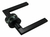 Manija Picaporte Rectangular Plano Negro Doble Balancín Inoxidable Bocallave Universal - comprar online