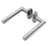 Manija Picaporte Oval Doble Balancín Inoxidable Bocallave Horizontal Para Puerta de Aluminio Modena - Herrero en internet