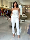 Conjunto de calça com blusa tomara com bojo - comprar online