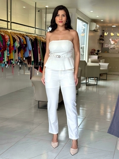 Conjunto de calça com blusa tomara com bojo - comprar online