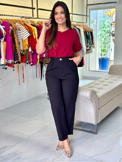 Calça reta alfaiataria - comprar online