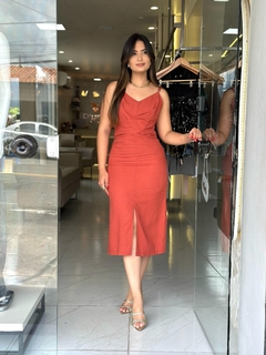 Vestido linho Rayssa - comprar online