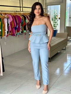 Conjunto de calça com blusa tomara com bojo - D’gradê