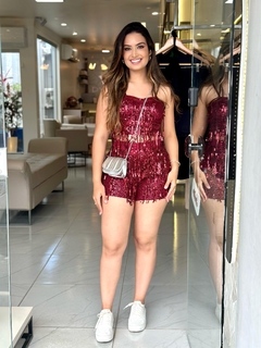 Cropped paetê - loja online