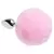 PLUG ANAL POMPOM COELHO - CHERRY 