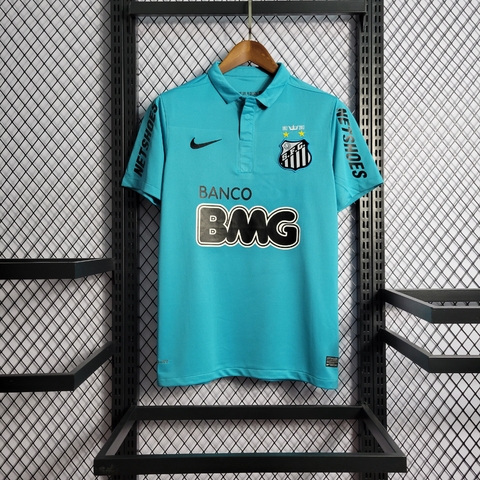 Camisa Santos Neymar 12/13 Retrô Torcedor - Azul Celeste