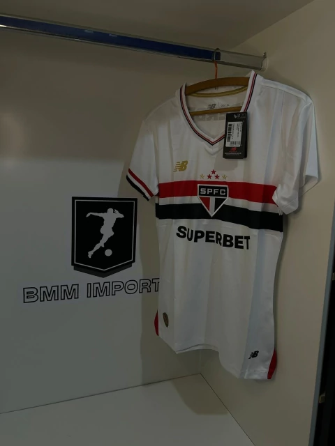 Camisa São Paulo I 25/26 - Torcedor New Balance Feminina - Pronta Entrega