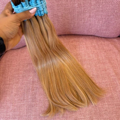 Cabelo Humano Vietnamita Loiro c/ Luzes Double Draw 50gr - comprar online