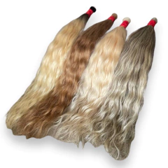 Imagem do Cabelo Humano Loiro Mel Vietnamita - 50gr