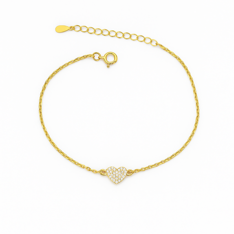 Pulsera Corazón Plata 925 - comprar online