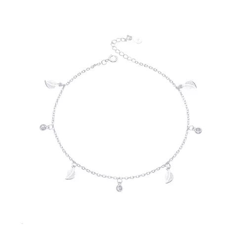 Tobillera Plumas Plata 925 - comprar online