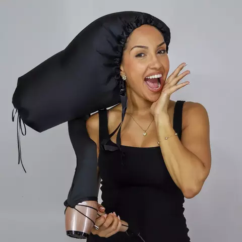 Touca Difusora Alongada de Cetim Anti Frizz - Soulta - comprar online