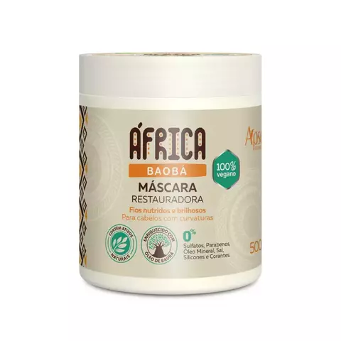 Máscara Restauradora África Baobá Ápice 500g – Nutrição Profunda e Brilho Natural - comprar online