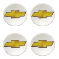 Kit 4 Etiqueta Logo Adesivo Gm Chevrolet 40mm