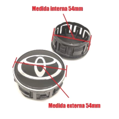 Kit 4 Calota Central Compatível c/Roda Prius Yaris Corolla 2019+ - Center Cap Shop