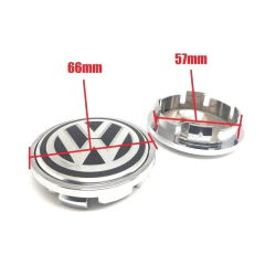 Imagem do Kit 4 Calota Central Compatível c/Roda Jetta Tiguan Passat Golf Amarok Novo Fusca