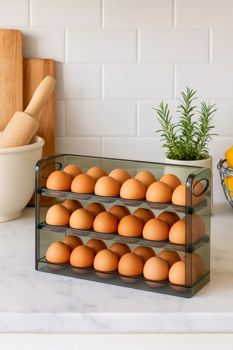 Huevera Acrilica de 3 Pisos - comprar online