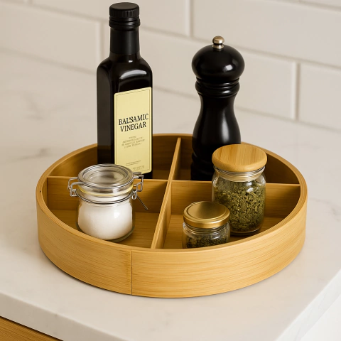 Organizador Giratorio de Bamboo - comprar online