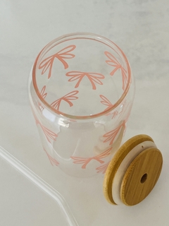 Imagen de VASO VIDRIO C/ SORBETE MOÑOS