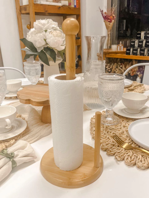 Porta Rollo Cocina de Bamboo - comprar online