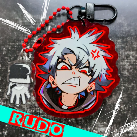 CHAVEIRO ACRILICO GACHIAKUTA - RUDO